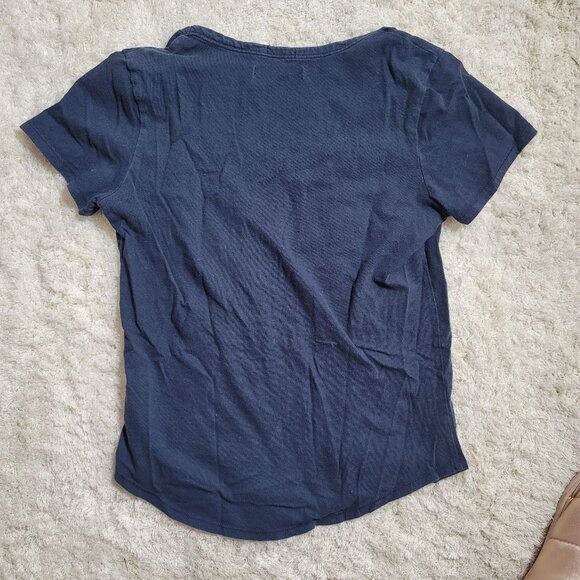 Blue V-neck tee - Picture 2 of 2